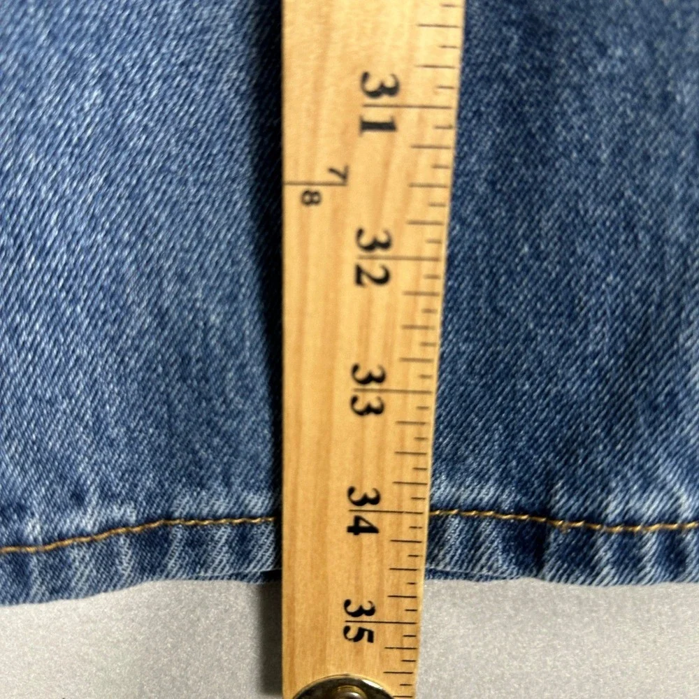 Levis 505 Jeans Mens 36X34 Blue Regular Fit Straight Leg Denim Pants 5-Pocket